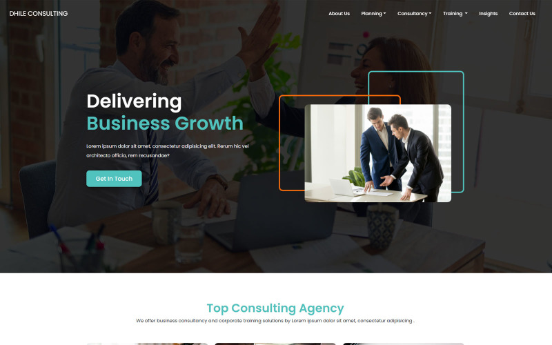 Dhile | Consulting & Training Website Template