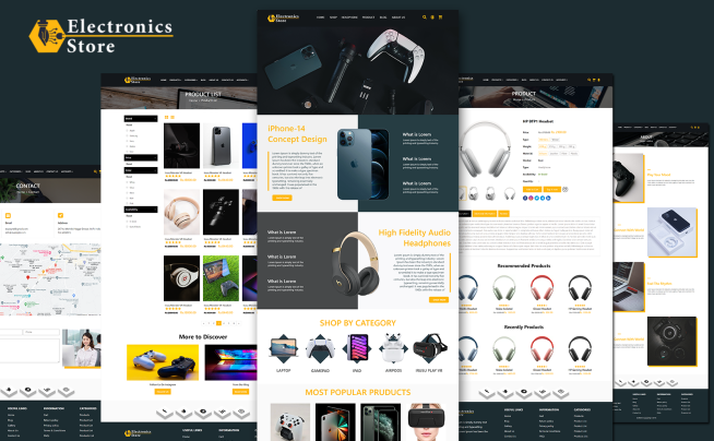 HTML Website Templates for Electronics Websites 💻 Monster ONE