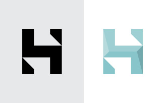H letter logo icon design template element V1
