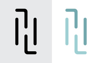 H letter logo icon design template element V3