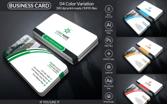 Professional Business Card Design Template V1