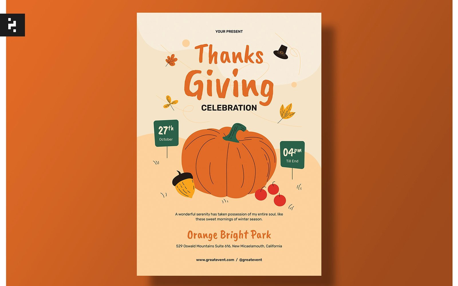 Kit Graphique #273051 Thanksgiving Clbration Divers Modles Web - Logo template Preview