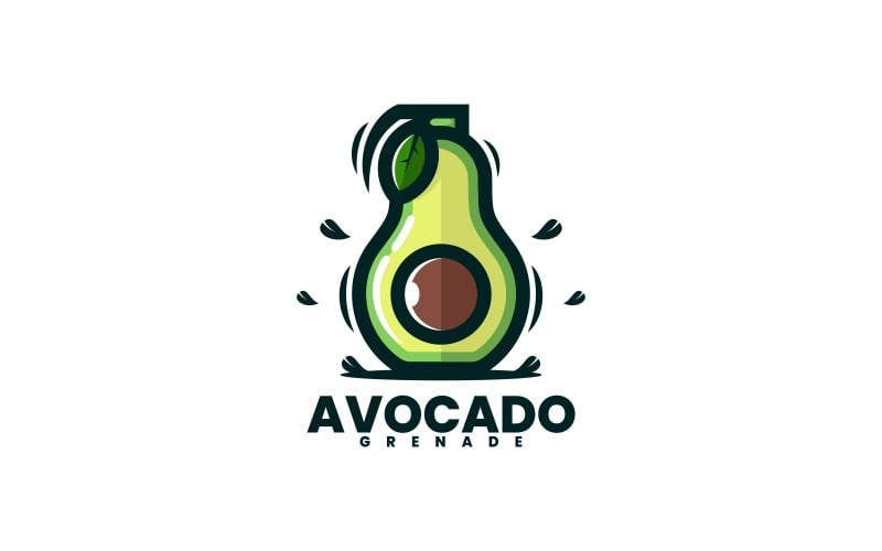 Avocado Simple Logo Style Logo Template
