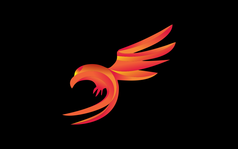 Colorful Eagle Logo Template