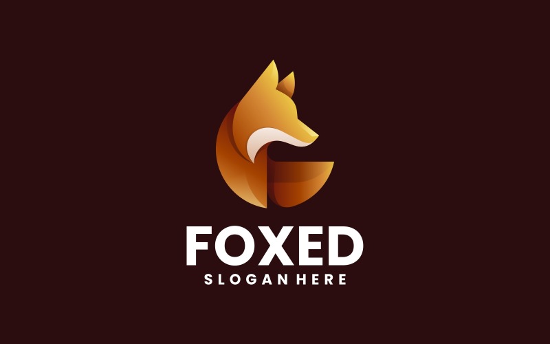 Fox Gradient Logo Style 2 Logo Template