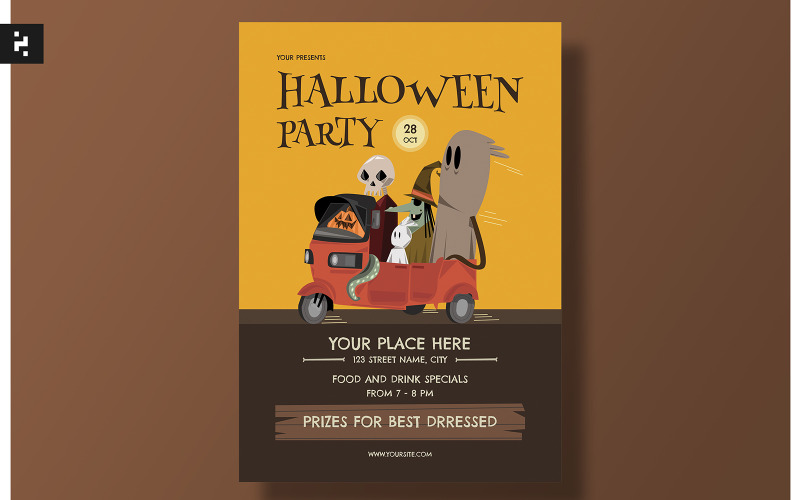 Halloween Flyer Party Template Corporate Identity
