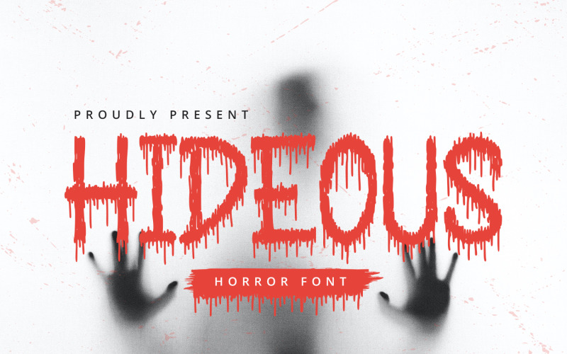 Hideous - Horror Display Font