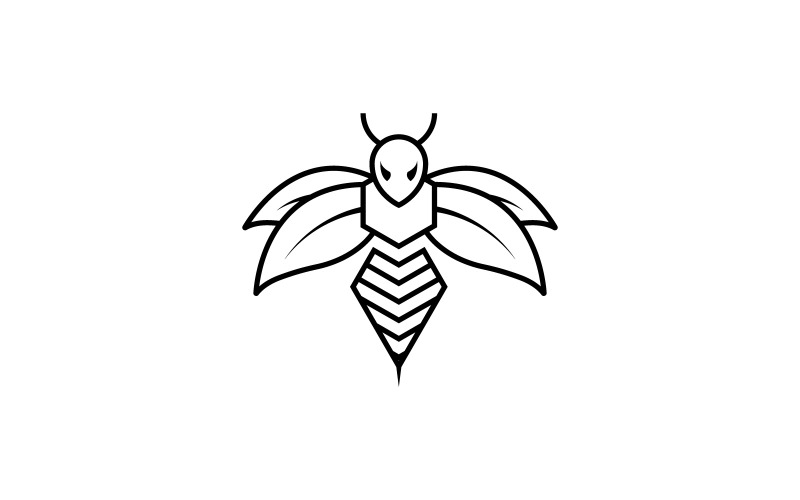 Honey bee animal logo vector V2 Logo Template