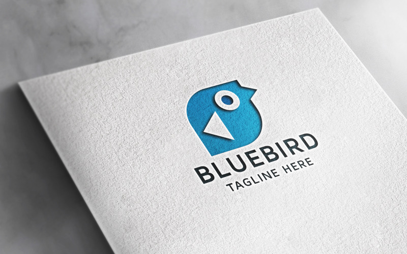 Professional Blue Bird Logo Logo Template
