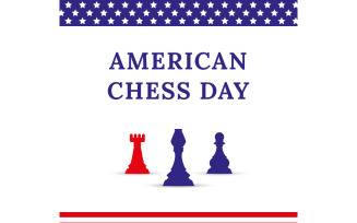 American Chess Day Design Template 03