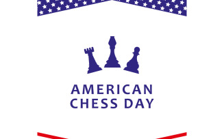 American Chess Day Design Template 05