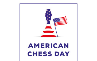 American Chess Day Design Template 06
