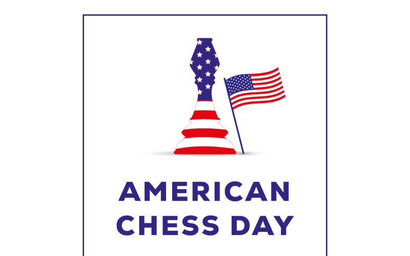 American Chess Day Design Template 06 Social Media