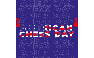 American Chess Day Design Template 07