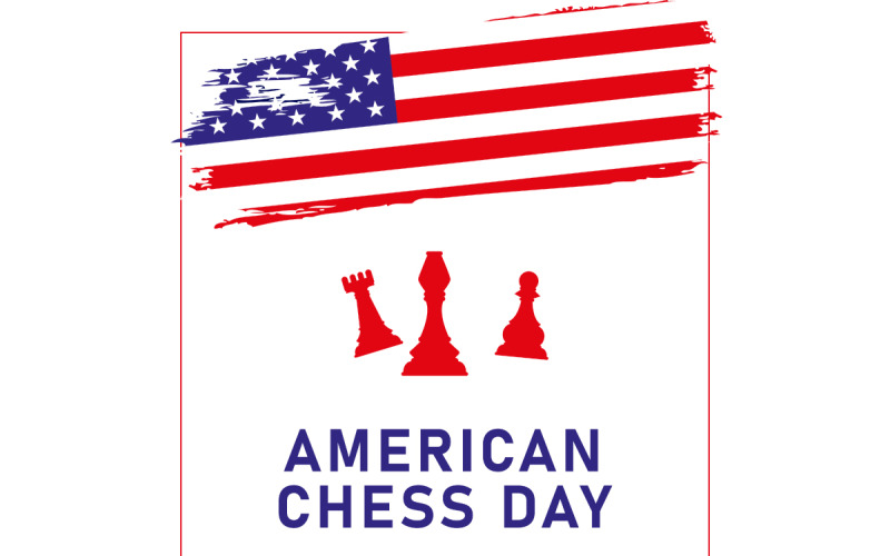 American Chess Day Design Template 09 Social Media