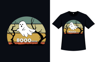 Halloween Retro T-shirt Vector Design