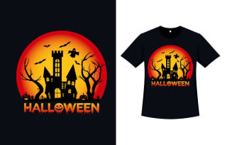 Halloween Retro Vintage T-shirt Design