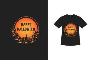 Halloween Stylish T-shirt Vector