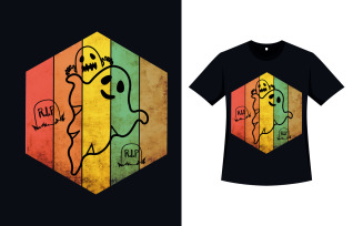 Retro T-shirt Design for Halloween Event