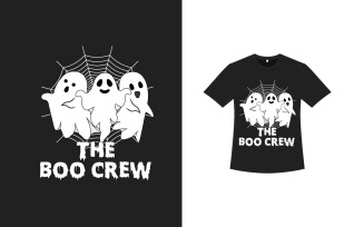 Scary White Ghost Vector Design T-shirt