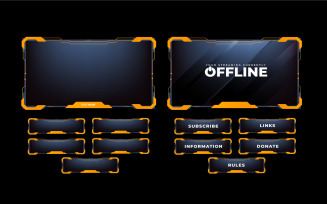 Broadcast Streaming Overlay Vector