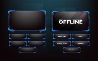Live Gaming Panel Decoration Vector
