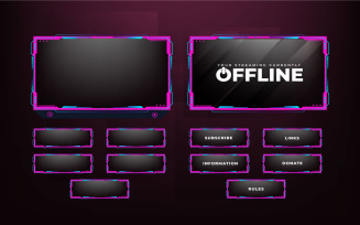 Live Streaming Overlay Decoration Vector