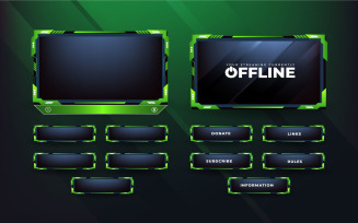 Live Streaming Screen Overlay Vector