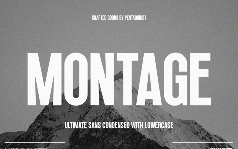 Montage | Ultimate Condensed Vintage Sans Font