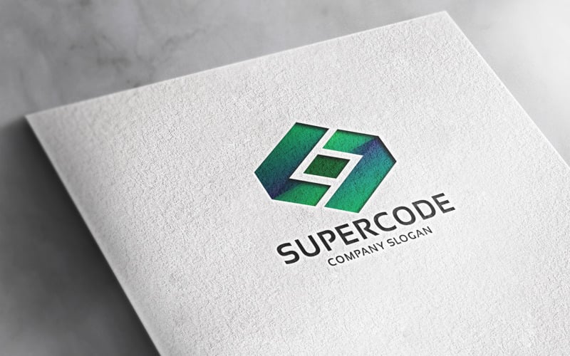 Professional Super Code Logo Logo Template