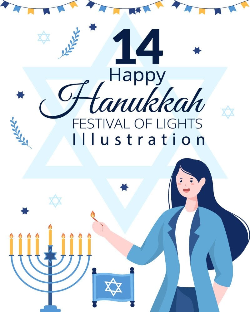 Kit Graphique #273315 Hanukkah Jewish Divers Modles Web - Logo template Preview
