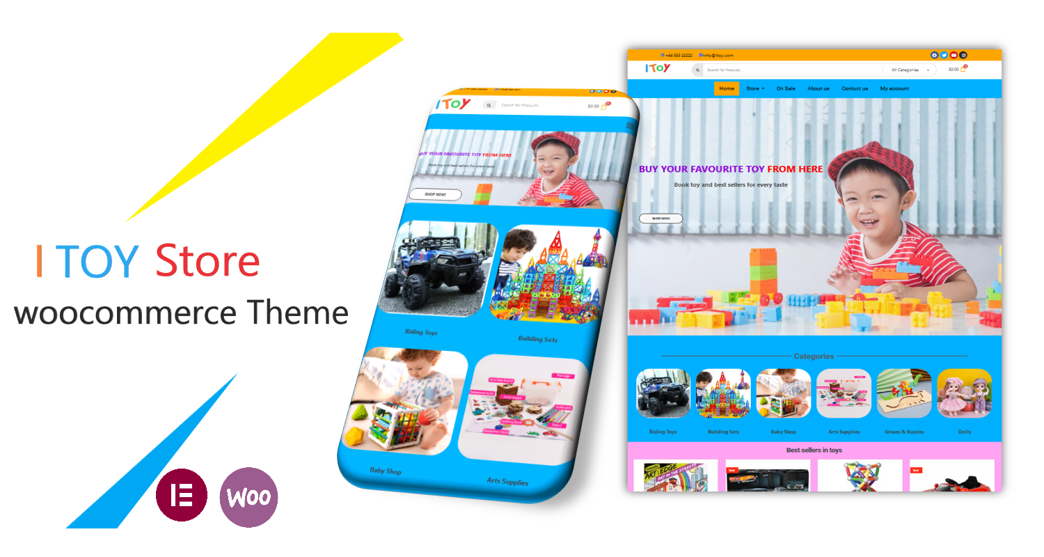 I Toy -Toys Shop Multipurpose  - WordPress  WooCommerce