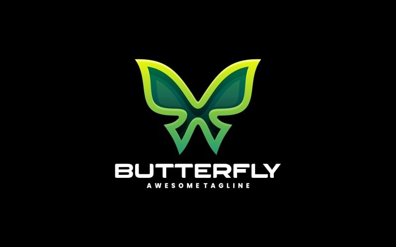 Butterfly Line Art Logo 1 Logo Template