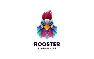 Rooster Gradient Colorful Logo Style 1