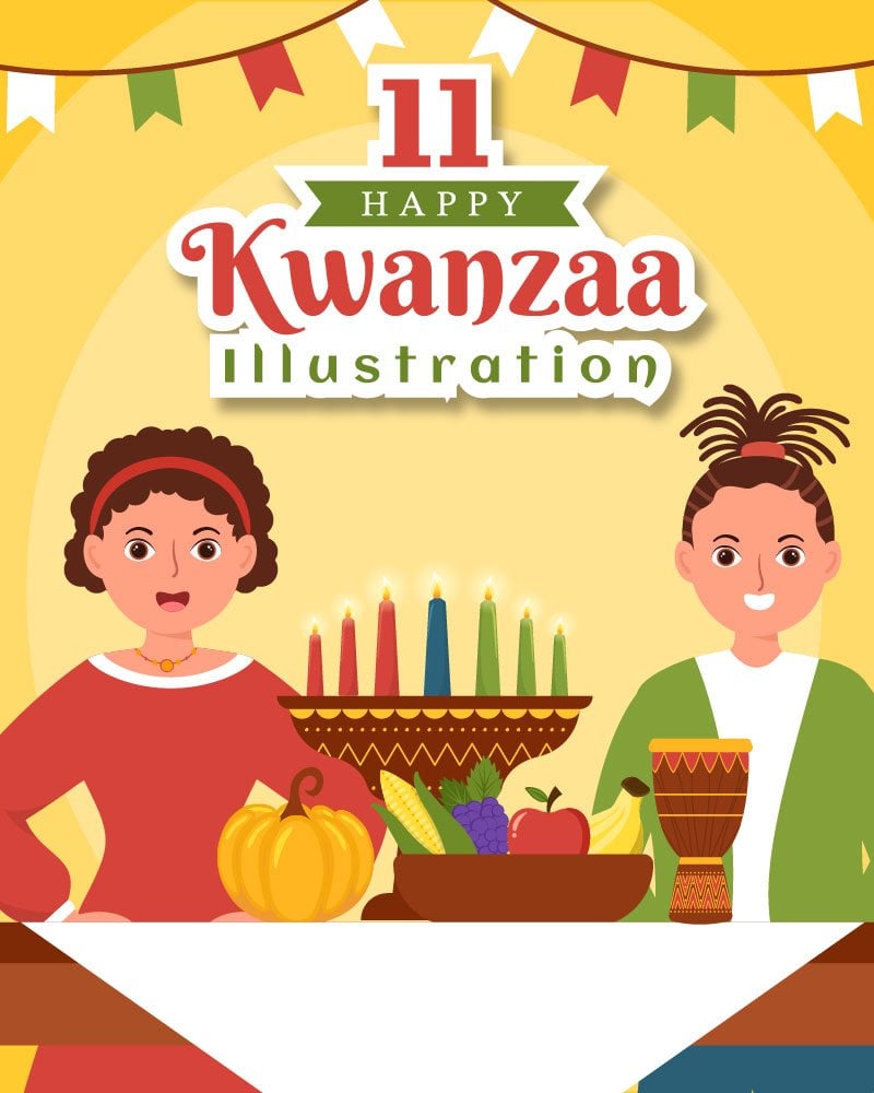 Kit Graphique #273408 Happy Kwanzaa Divers Modles Web - Logo template Preview