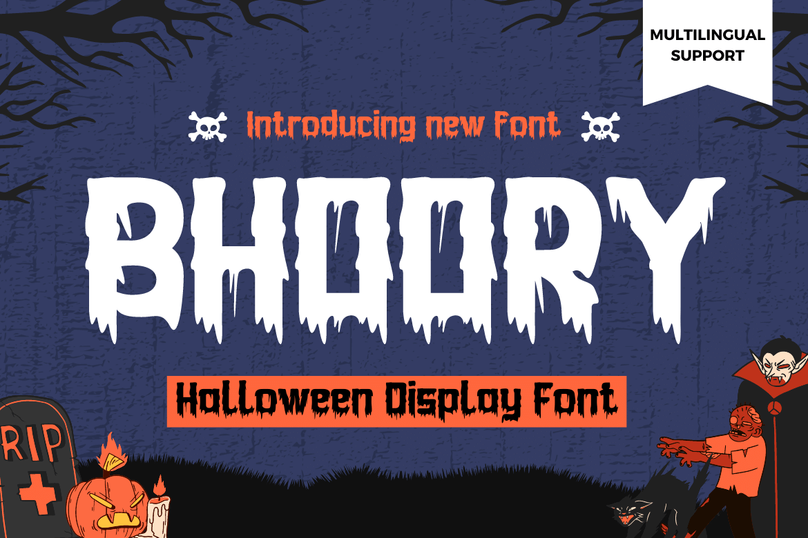 Bhoory Halloween Font is a bold font