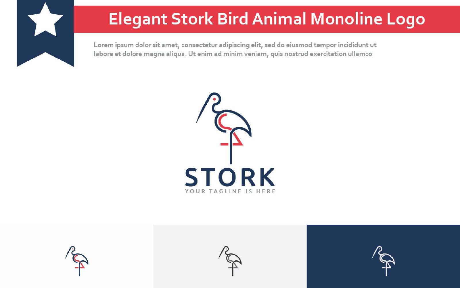 Kit Graphique #273480 Elegant Stork Divers Modles Web - Logo template Preview