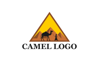 Camel Vintage Design Logo Template
