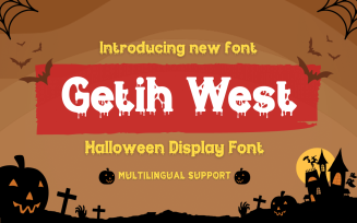 Getih West It’s a Halloween font