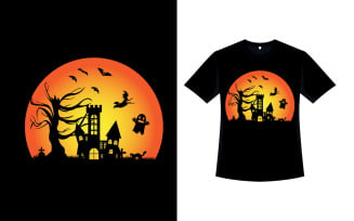 Halloween Nightmare Retro T-shirt Design