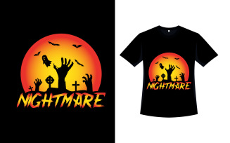 Halloween Nightmare T-shirt Illustration