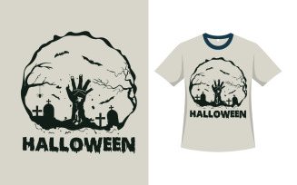Halloween Silhouette Vintage T-shirt