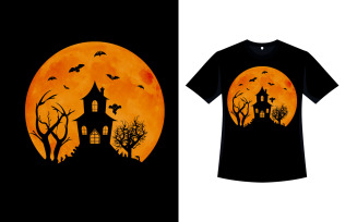 Halloween Stylish Retro T-shirt Design