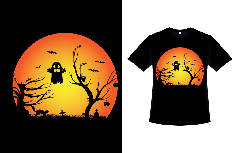 Halloween Vintage Color T-shirt
