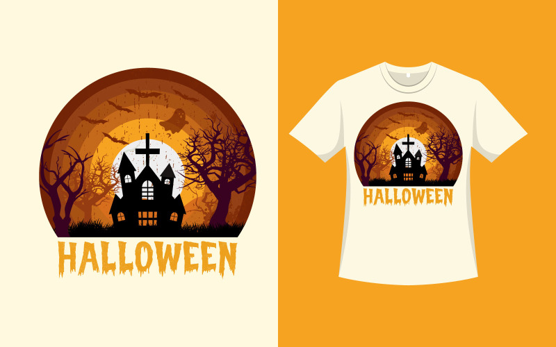 Halloween Vintage T-shirt Vector Design