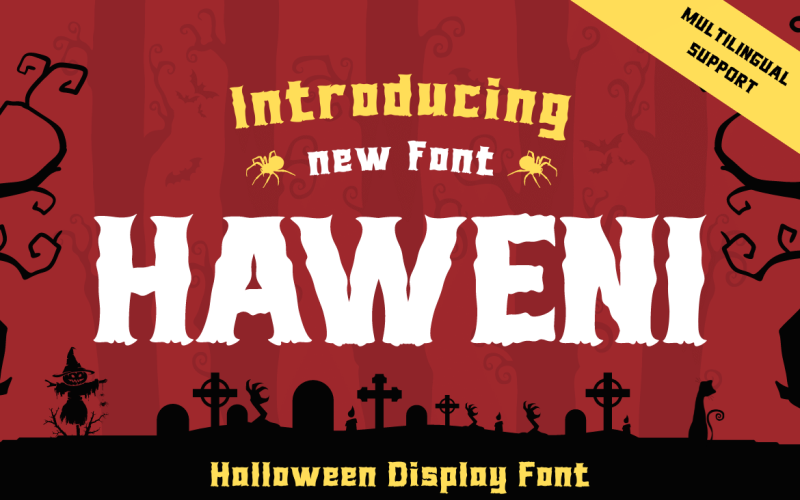 Haweni font Halloween has never been so much fun Font