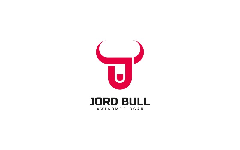 Jord Bull Simple Logo Style Logo Template