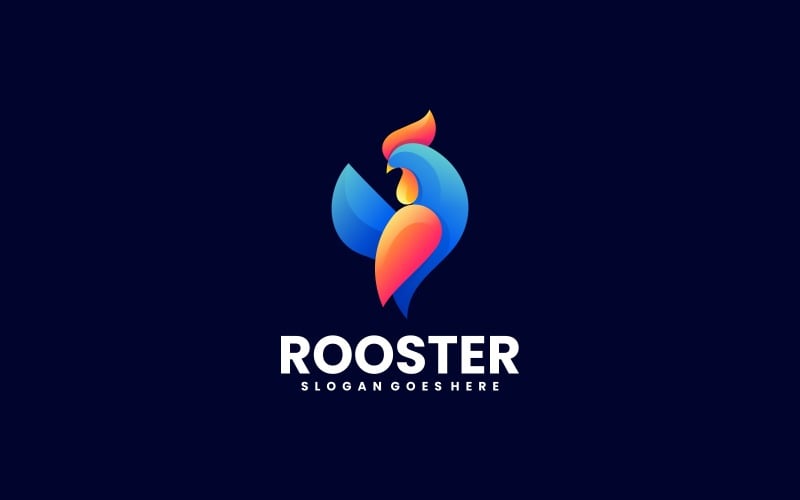 Rooster Gradient Colorful Logo 1 Logo Template