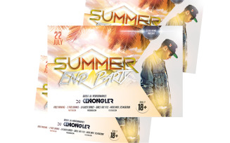 Summer End Party Flyer Template #2