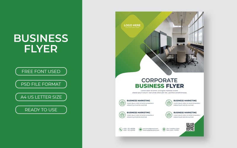 Corporate Business Agency Flyer Template Design Corporate Identity